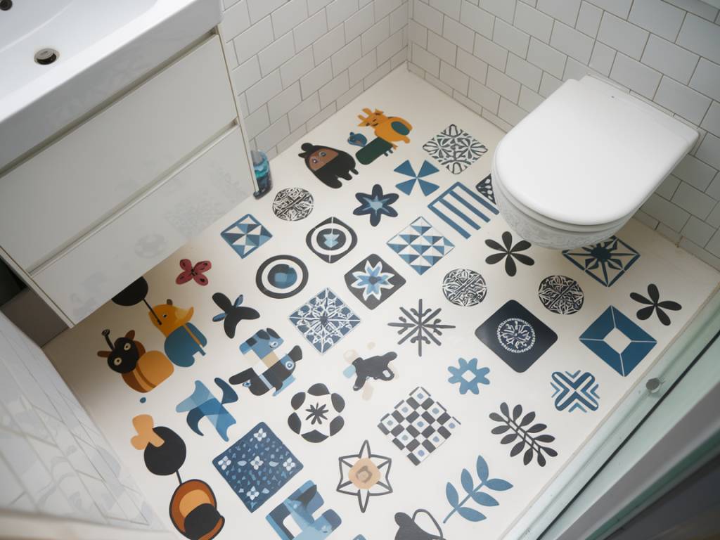Stickers et adhésifs pour carrelage : idées déco faciles et économiques