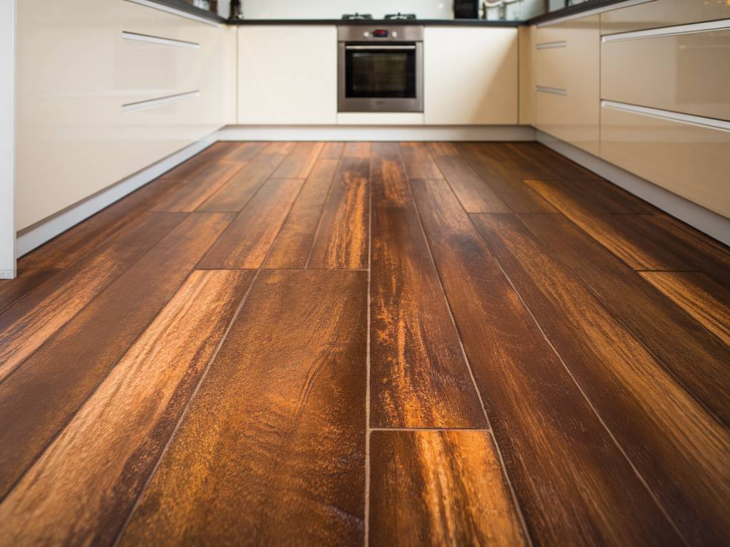 Carrelage imitation parquet : l’effet bois chaleureux et facile d’entretien