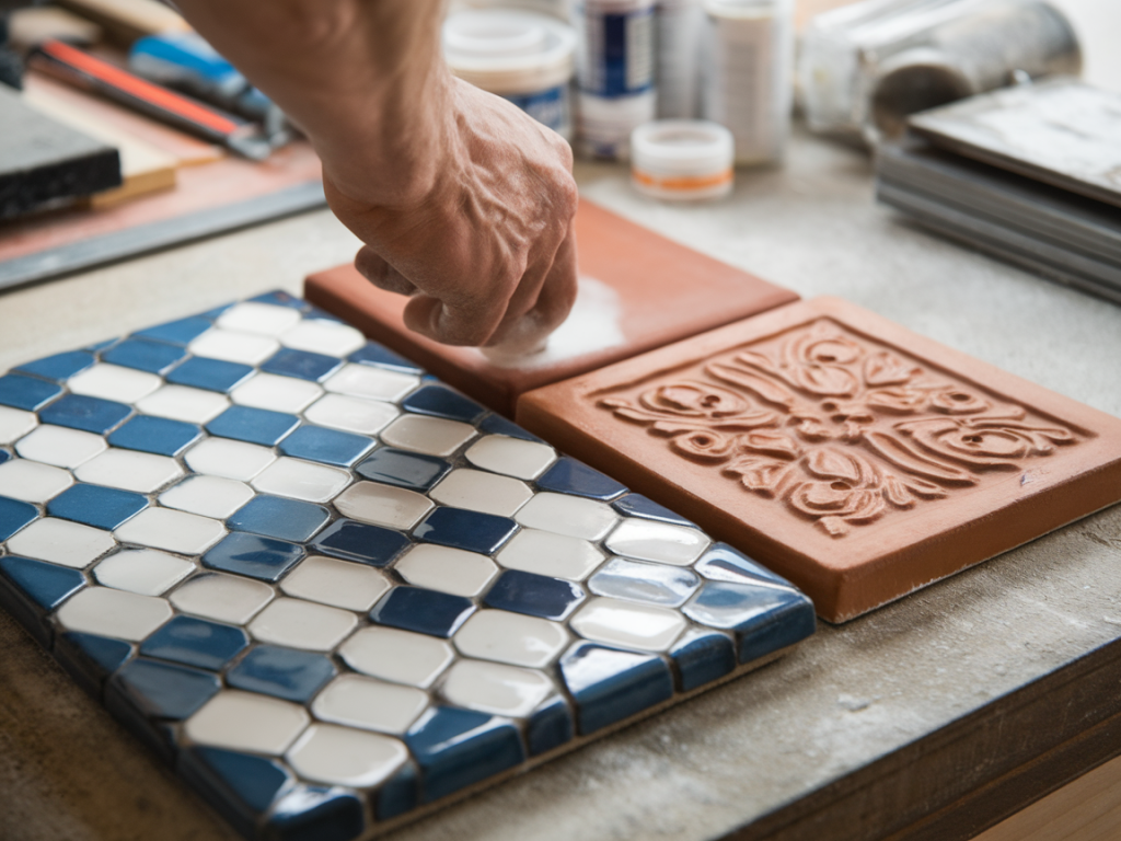 Compatibilité du béton ciré avec différents types de carreaux