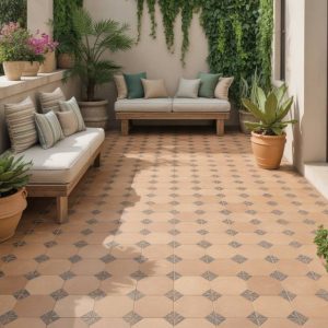Créer une ambiance méditerranéenne avec du carrelage dans votre jardin extérieur