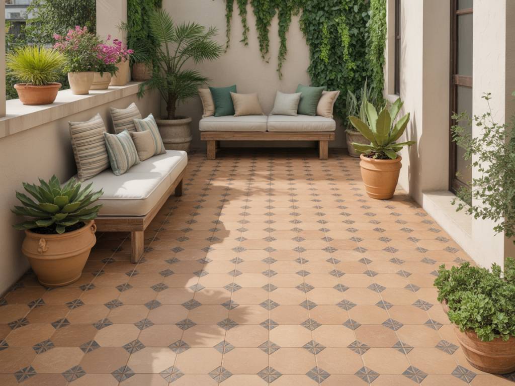 Créer une ambiance méditerranéenne avec du carrelage dans votre jardin extérieur