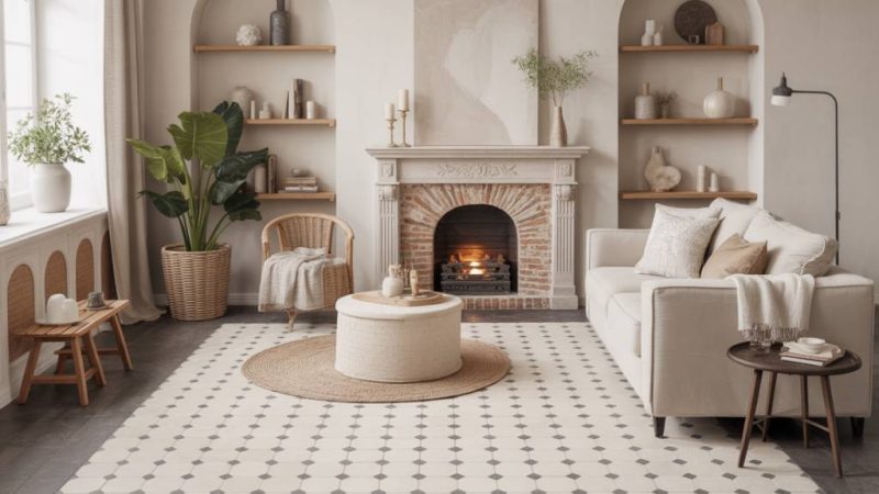 Les meilleures astuces déco pour intégrer le carrelage dans un salon moderne