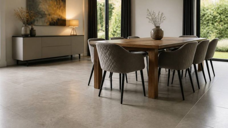 Carrelage de salle à manger : comment choisir un revêtement esthétique, résistant et facile d’entretien